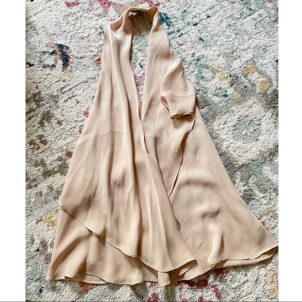 Silk halter top - M